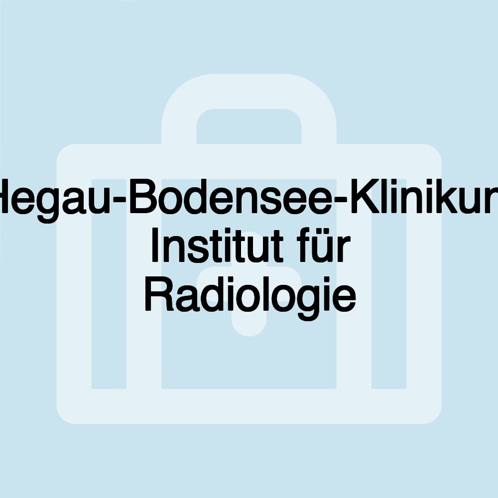 Hegau-Bodensee-Klinikum Institut für Radiologie