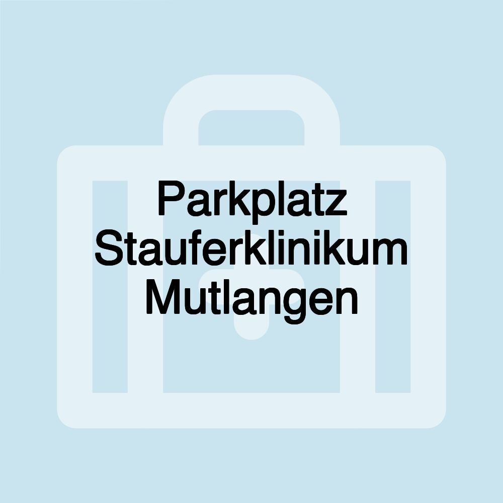 Parkplatz Stauferklinikum Mutlangen