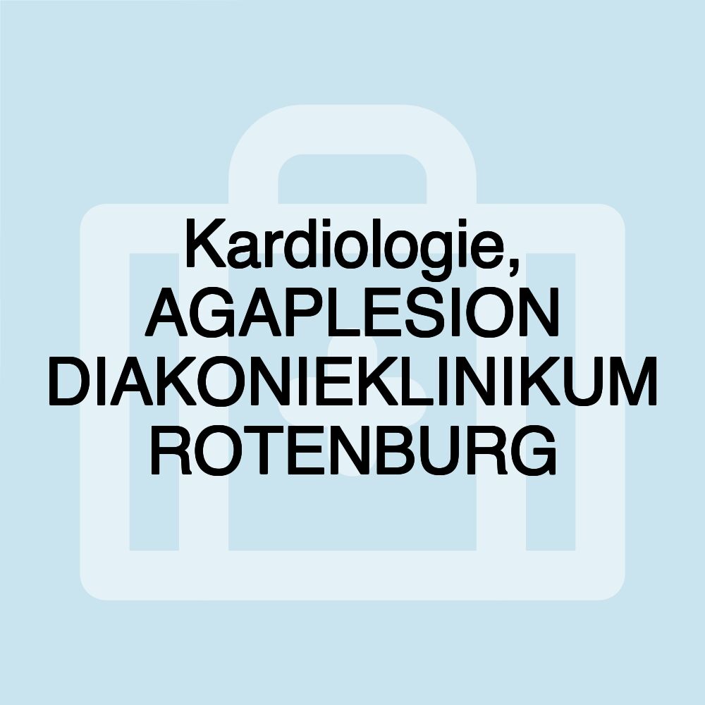 Kardiologie, AGAPLESION DIAKONIEKLINIKUM ROTENBURG