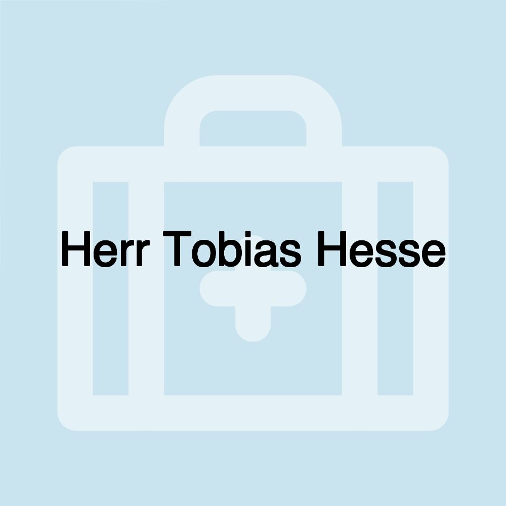 Herr Tobias Hesse