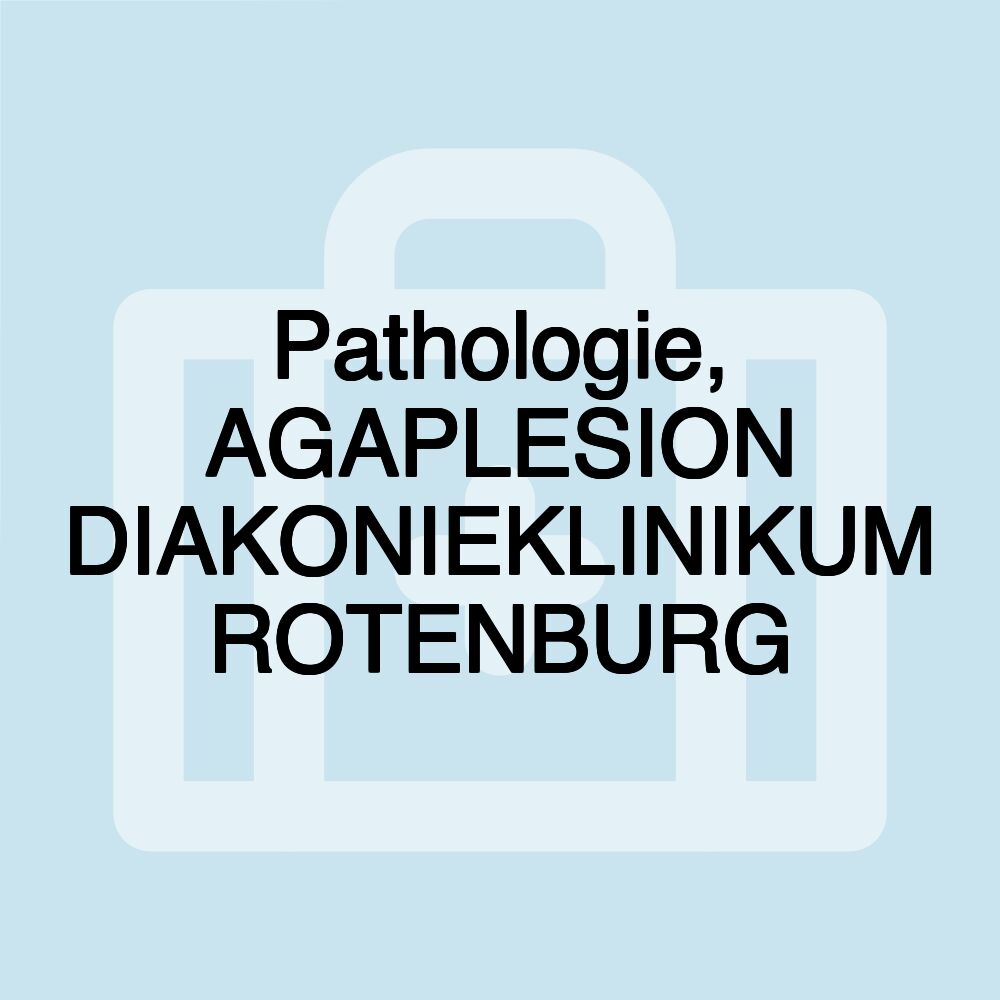 Pathologie, AGAPLESION DIAKONIEKLINIKUM ROTENBURG