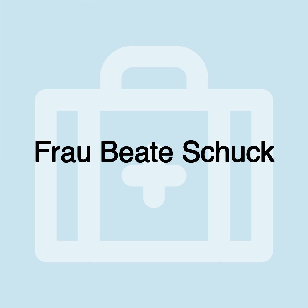 Frau Beate Schuck