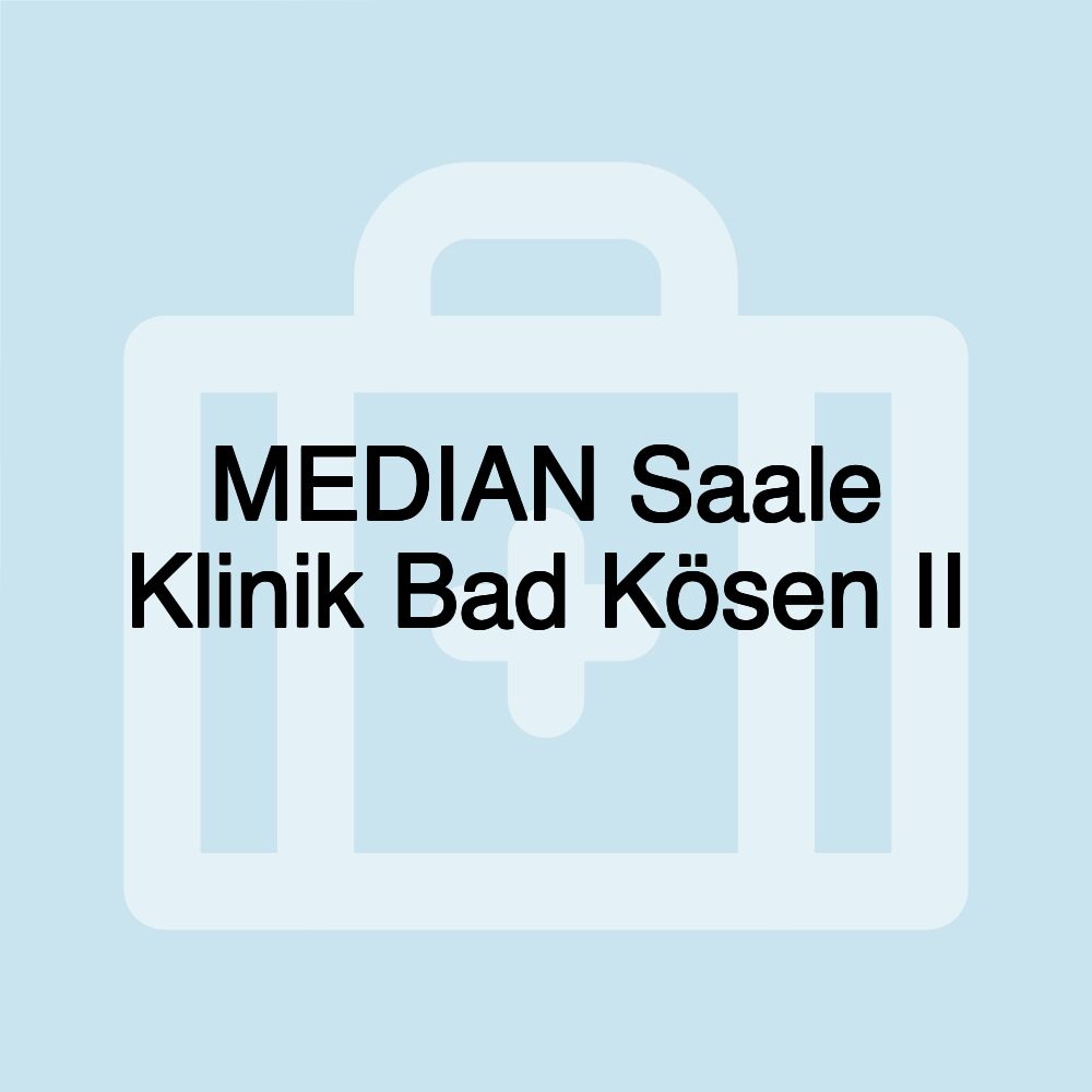 MEDIAN Saale Klinik Bad Kösen II