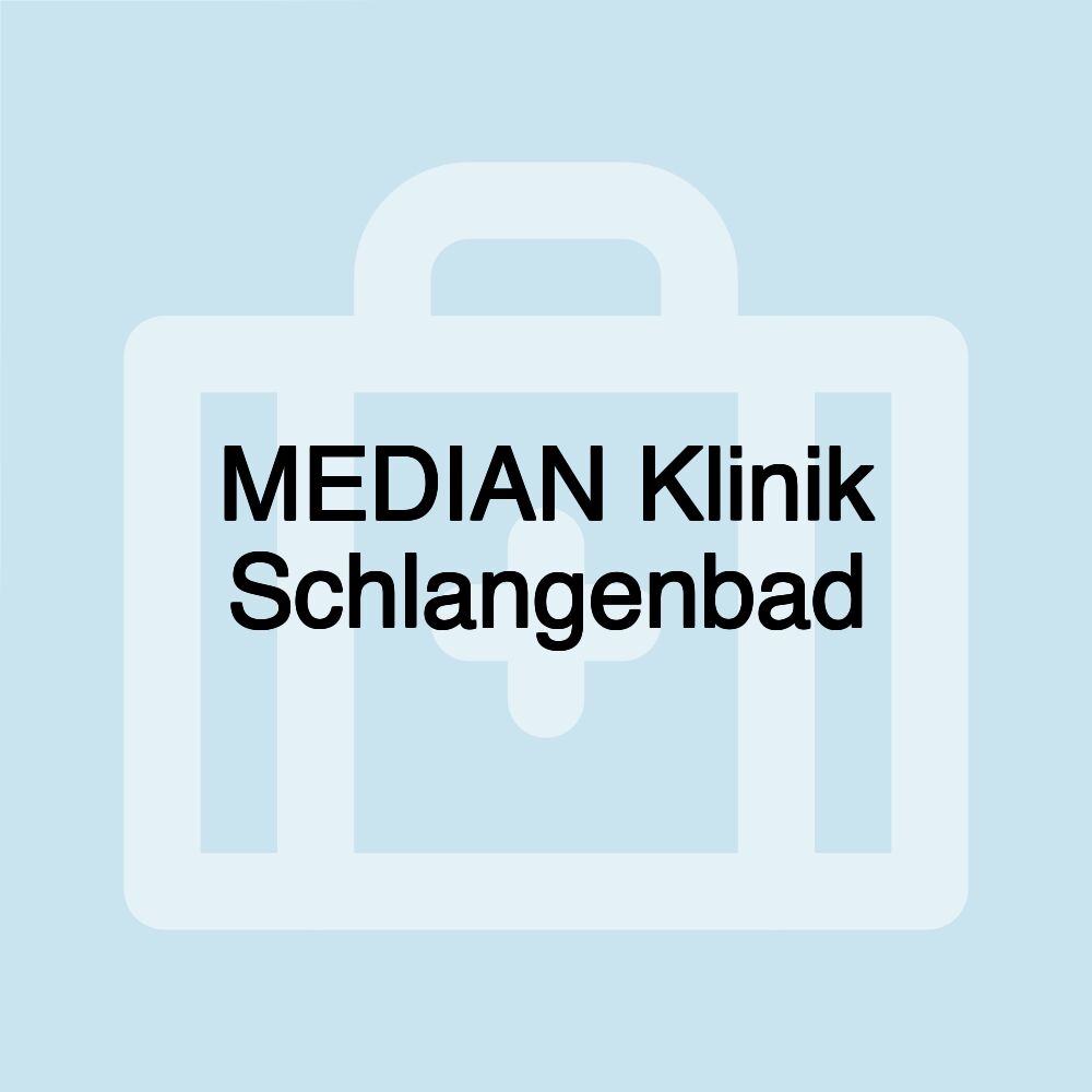 MEDIAN Klinik Schlangenbad