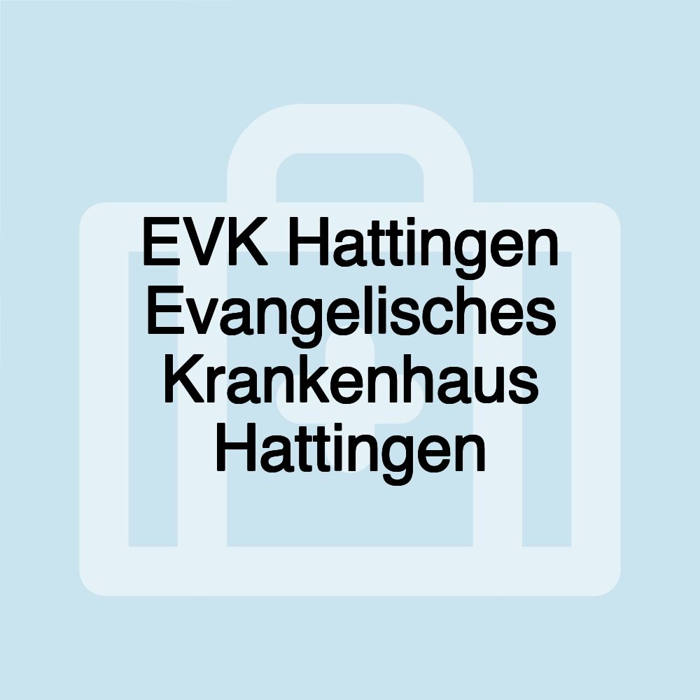 EVK Hattingen Evangelisches Krankenhaus Hattingen