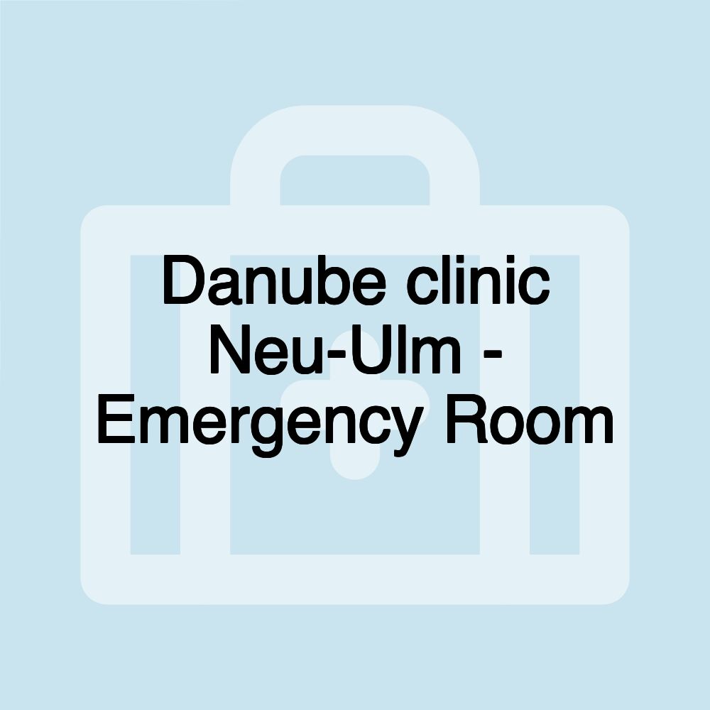 Danube clinic Neu-Ulm - Emergency Room