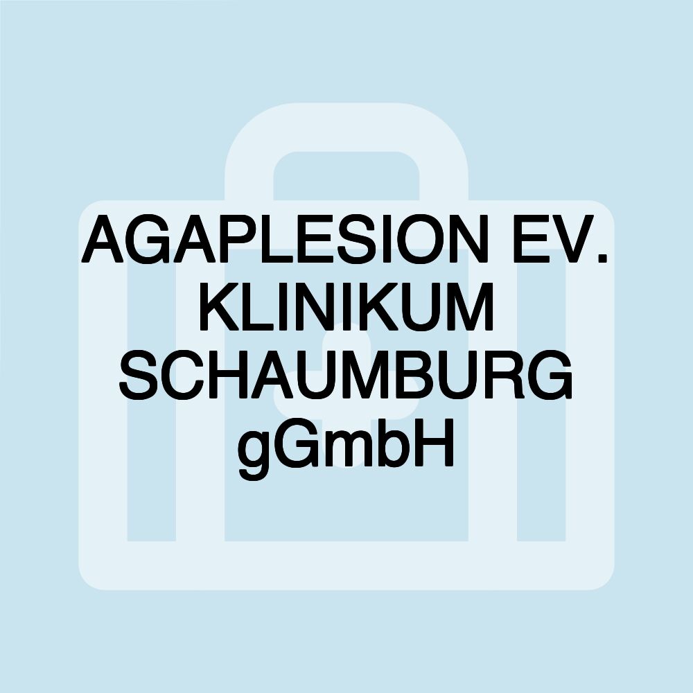 AGAPLESION EV. KLINIKUM SCHAUMBURG gGmbH