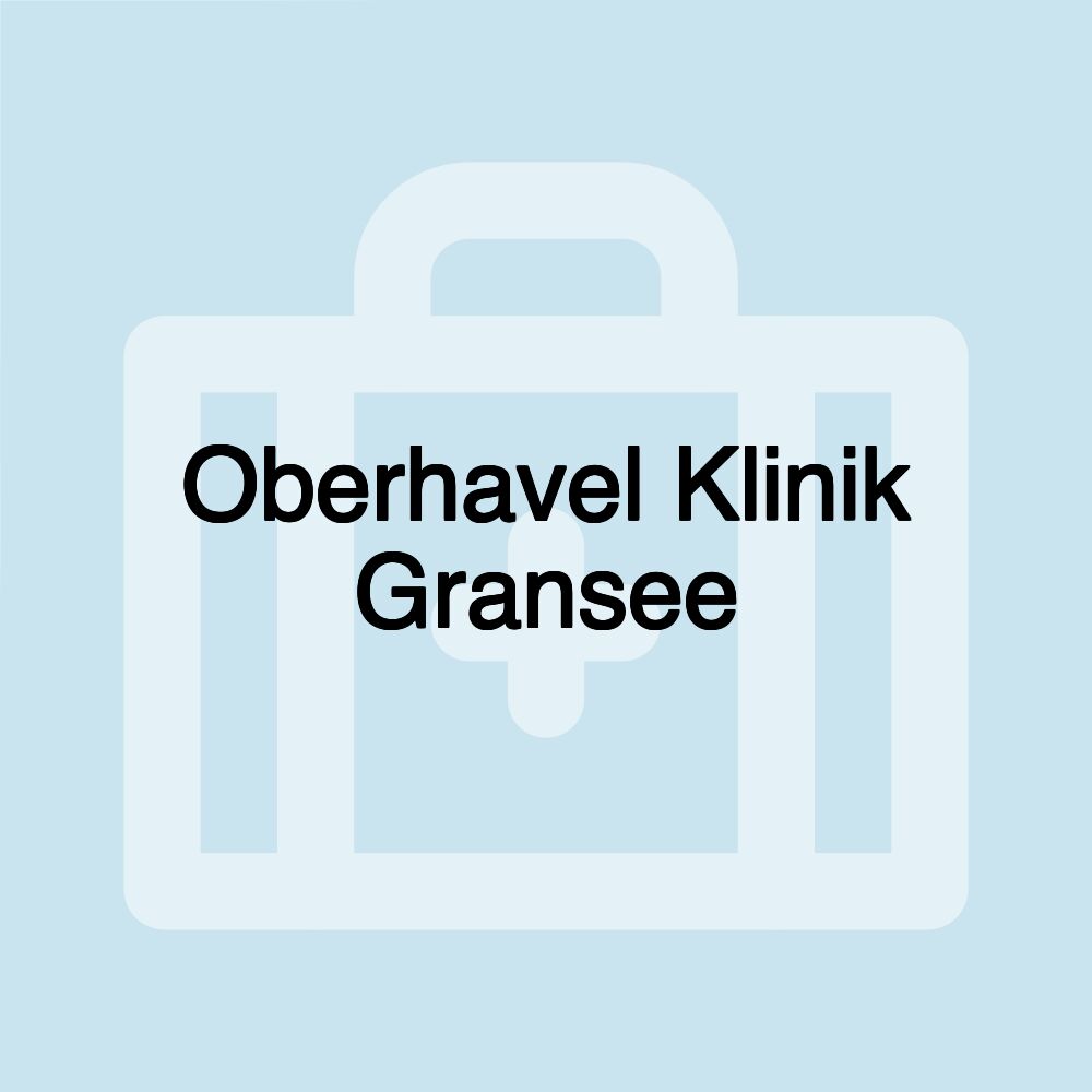 Oberhavel Klinik Gransee