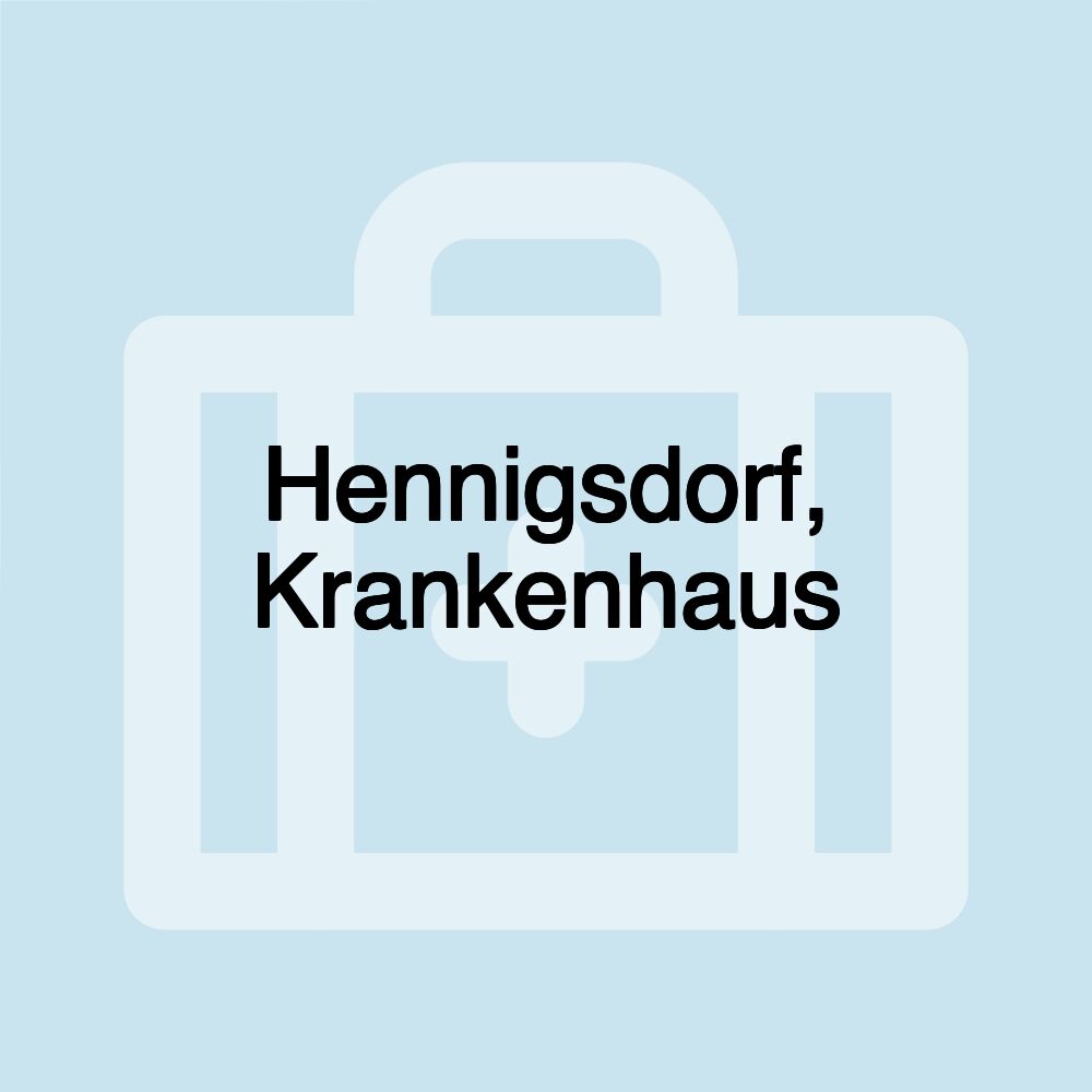 Hennigsdorf, Krankenhaus