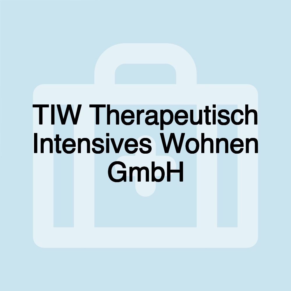 TIW Therapeutisch Intensives Wohnen GmbH