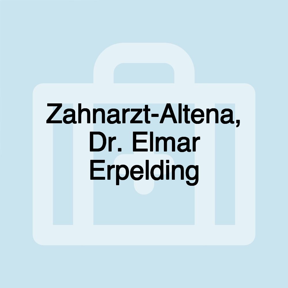 Zahnarzt-Altena, Dr. Elmar Erpelding