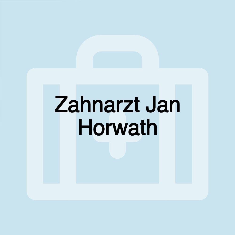 Zahnarzt Jan Horwath