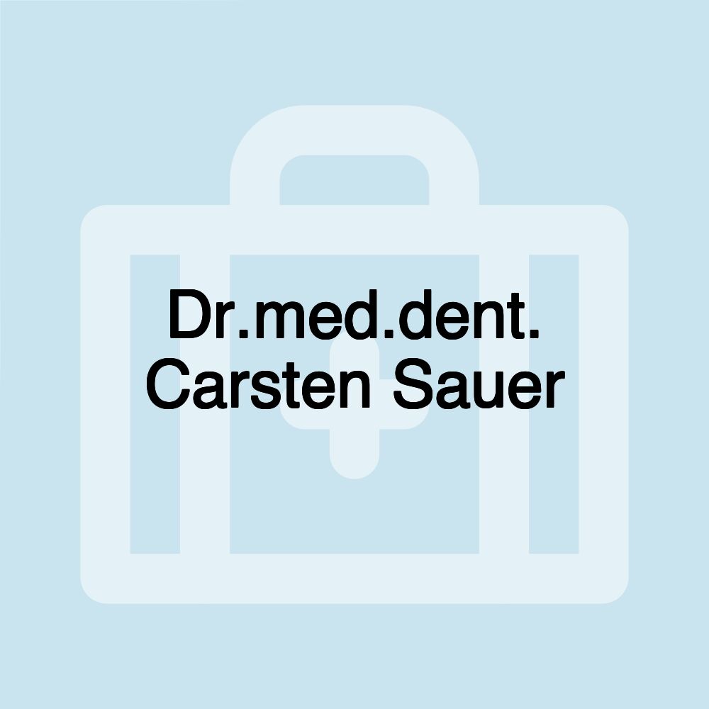 Dr.med.dent. Carsten Sauer