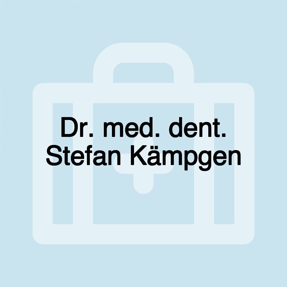 Dr. med. dent. Stefan Kämpgen