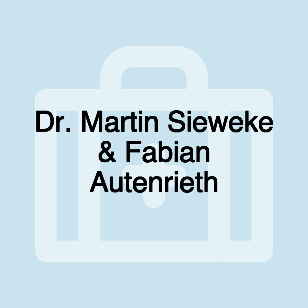 Dr. Martin Sieweke & Fabian Autenrieth