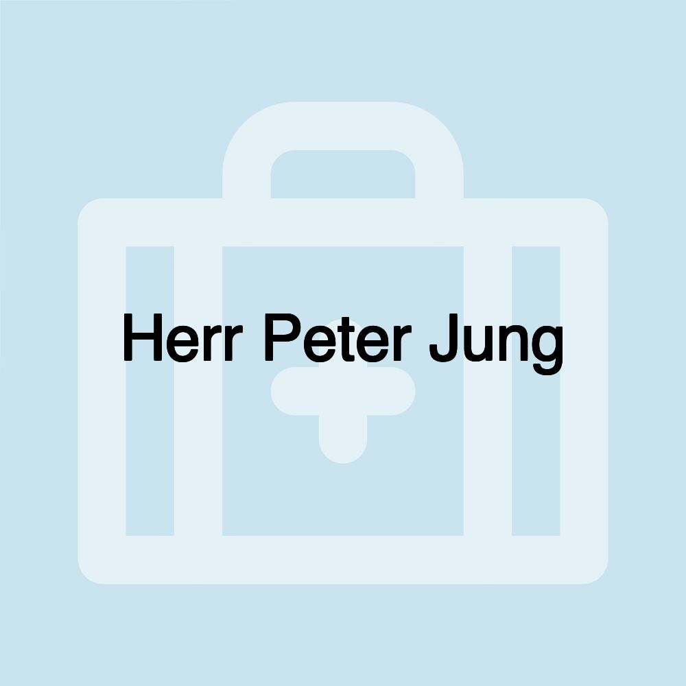 Herr Peter Jung