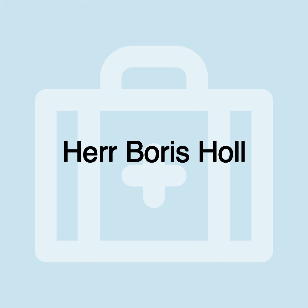 Herr Boris Holl