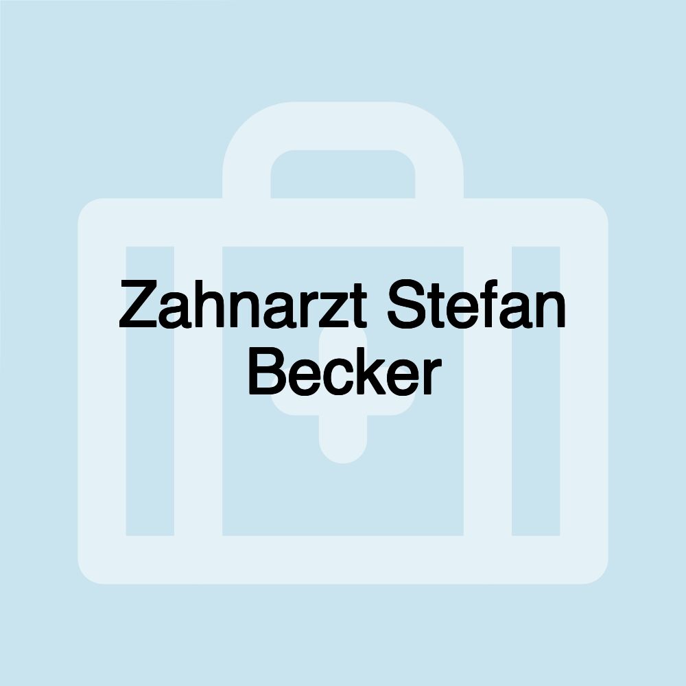 Zahnarzt Stefan Becker