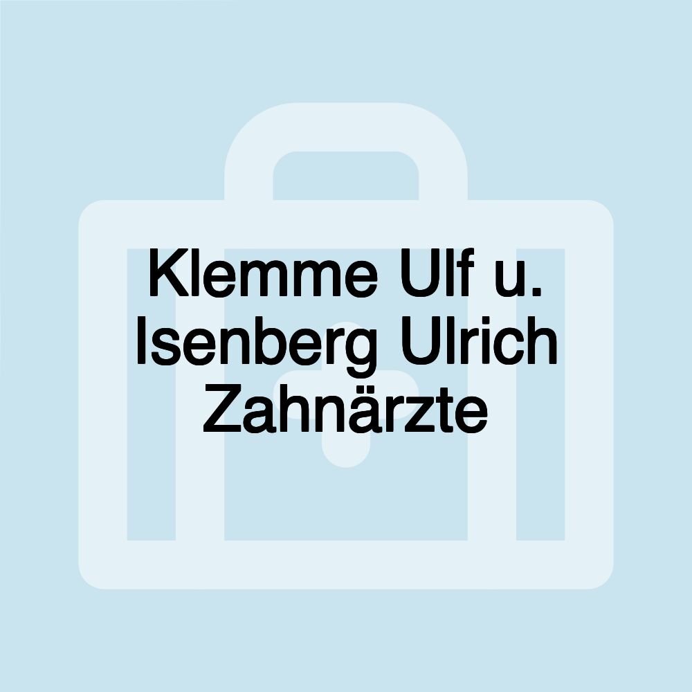 Klemme Ulf u. Isenberg Ulrich Zahnärzte