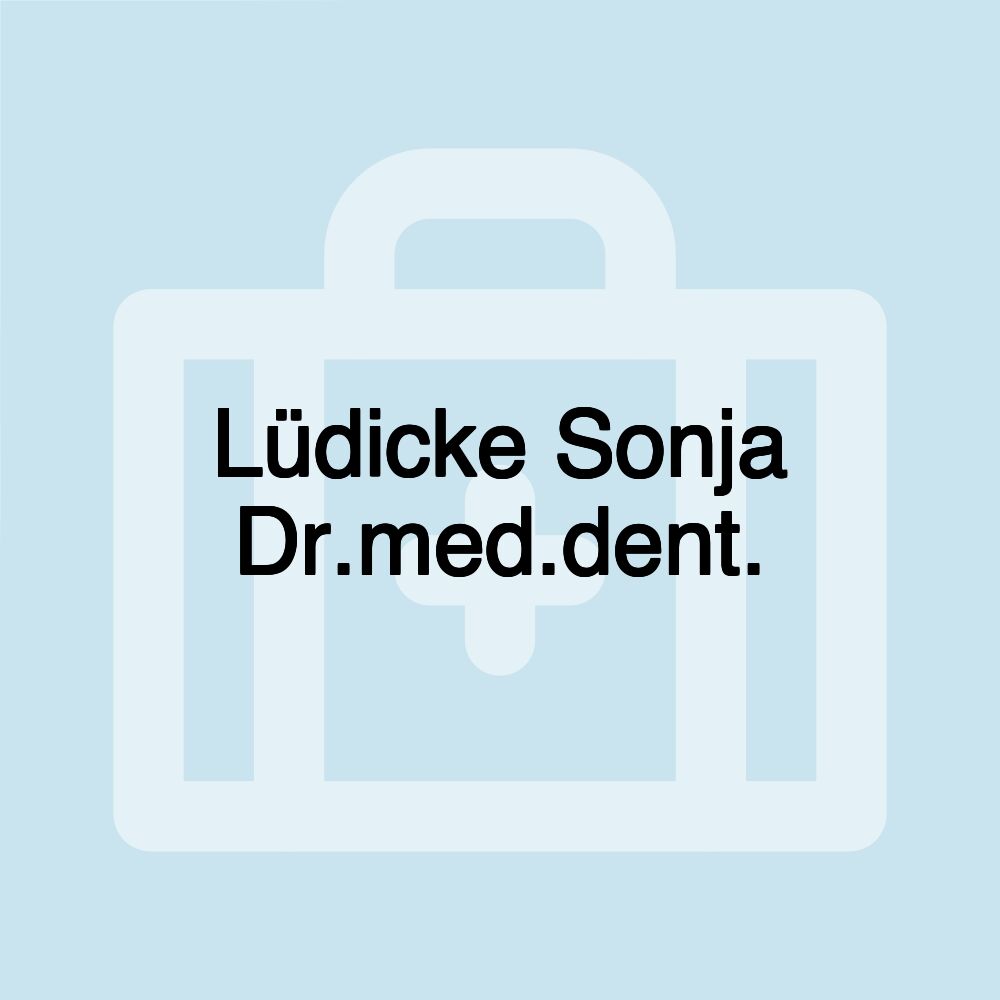 Lüdicke Sonja Dr.med.dent.