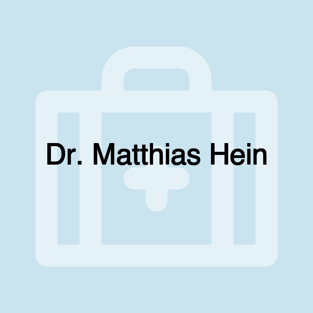 Dr. Matthias Hein