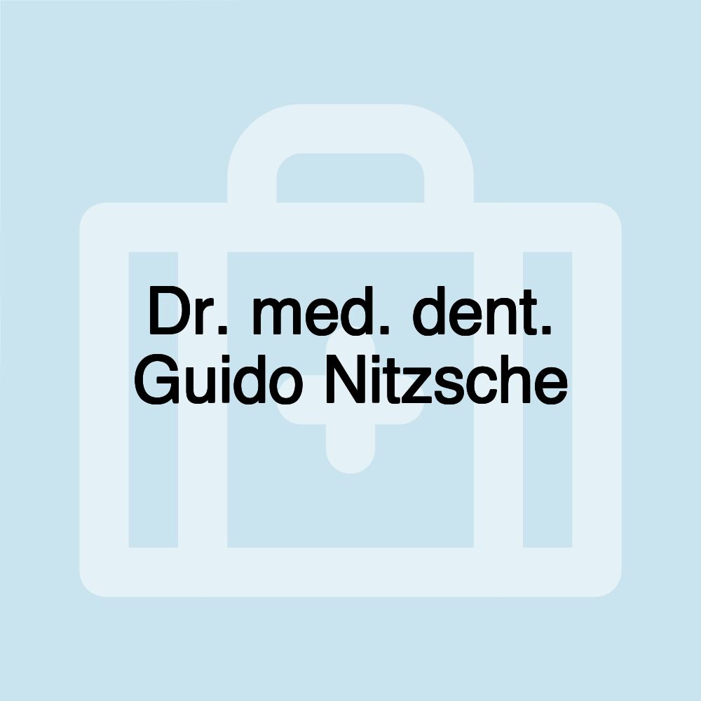 Dr. med. dent. Guido Nitzsche