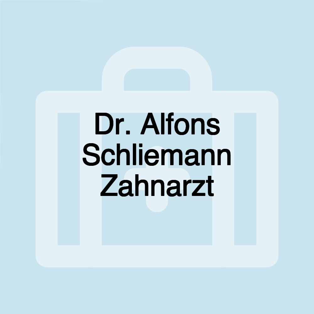 Dr. Alfons Schliemann Zahnarzt