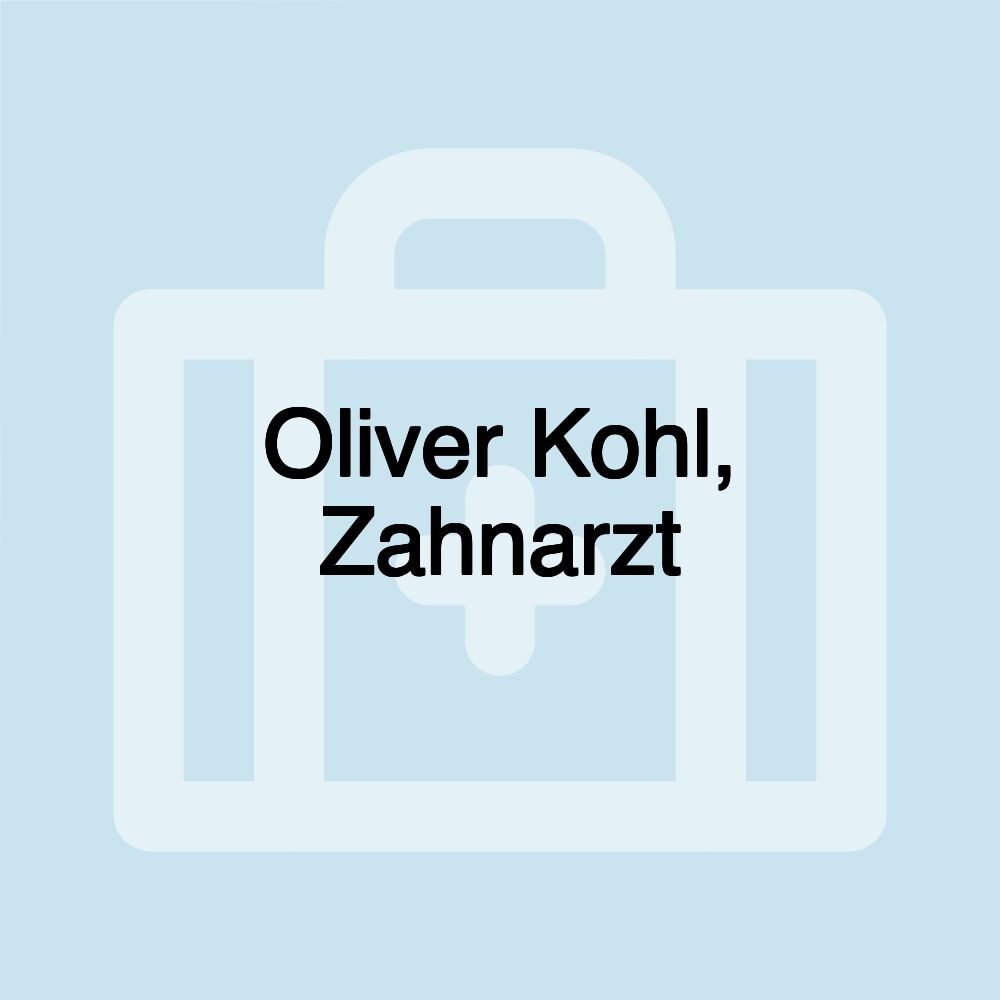 Oliver Kohl, Zahnarzt