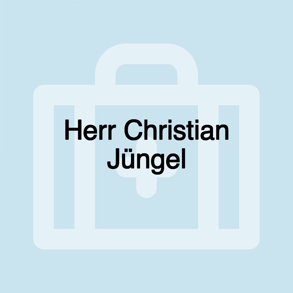 Herr Christian Jüngel