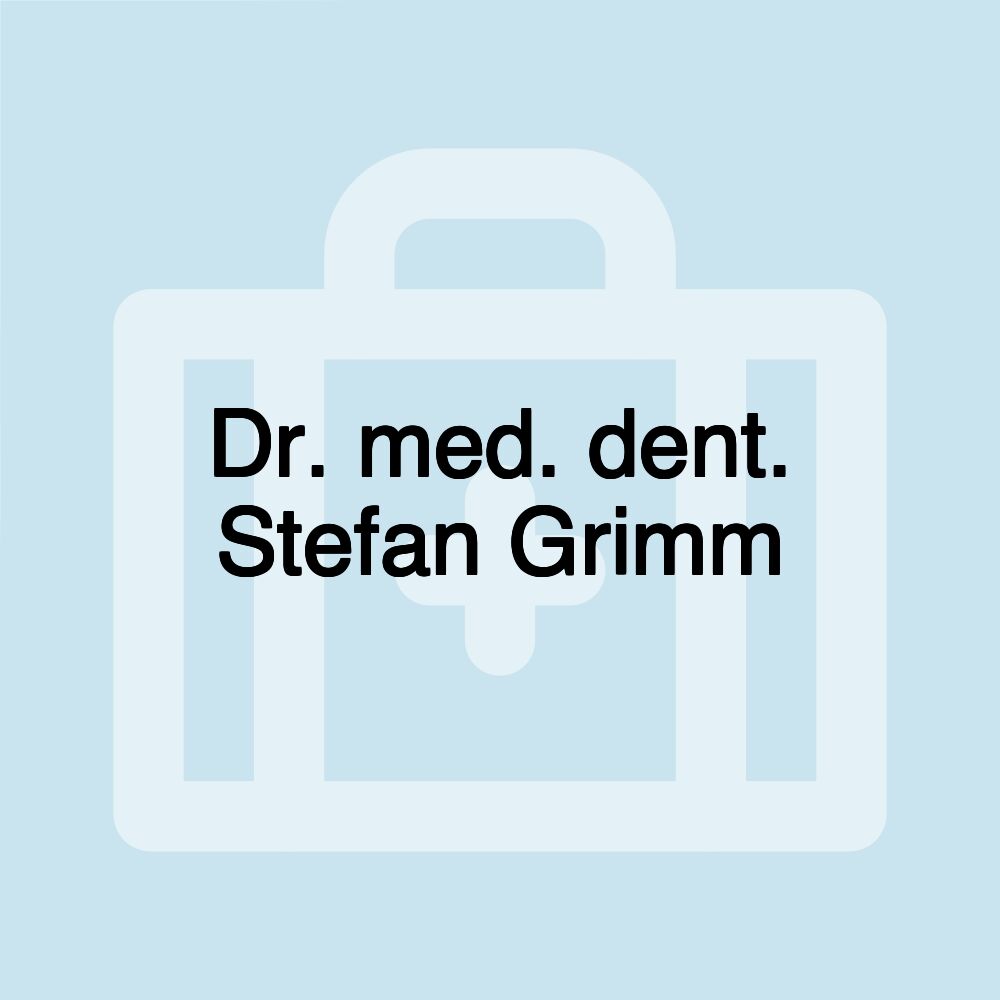 Dr. med. dent. Stefan Grimm