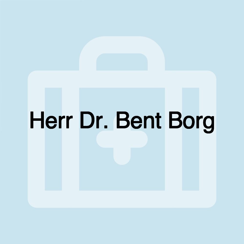 Herr Dr. Bent Borg