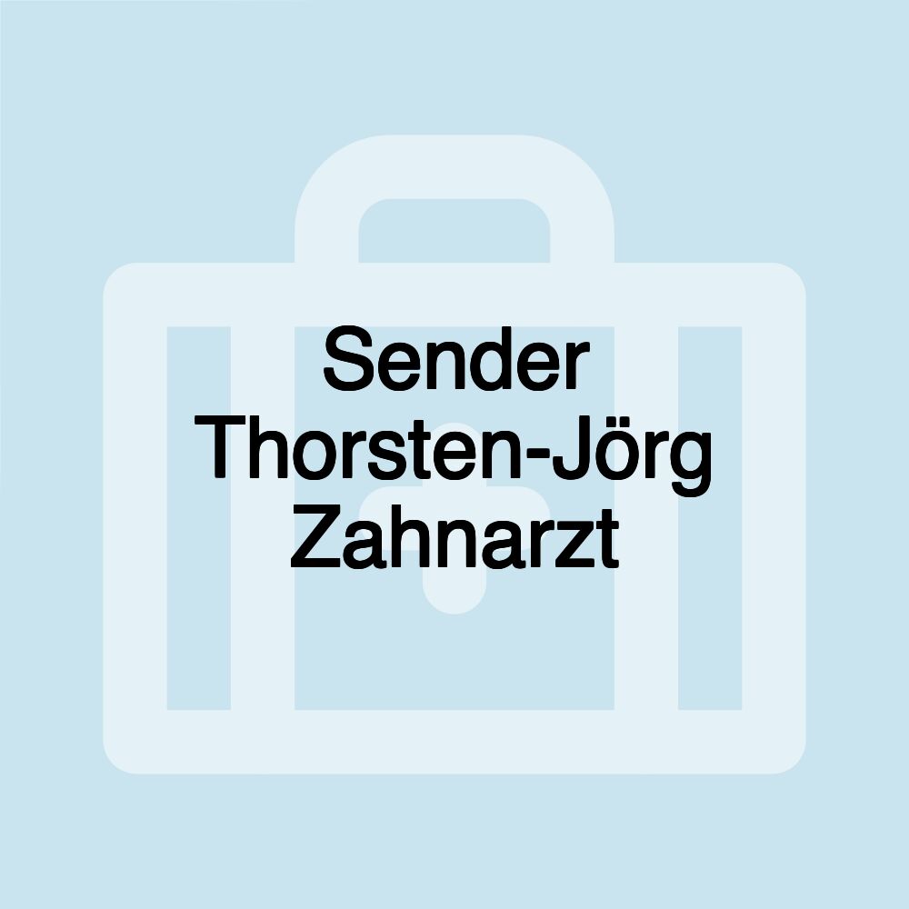 Sender Thorsten-Jörg Zahnarzt