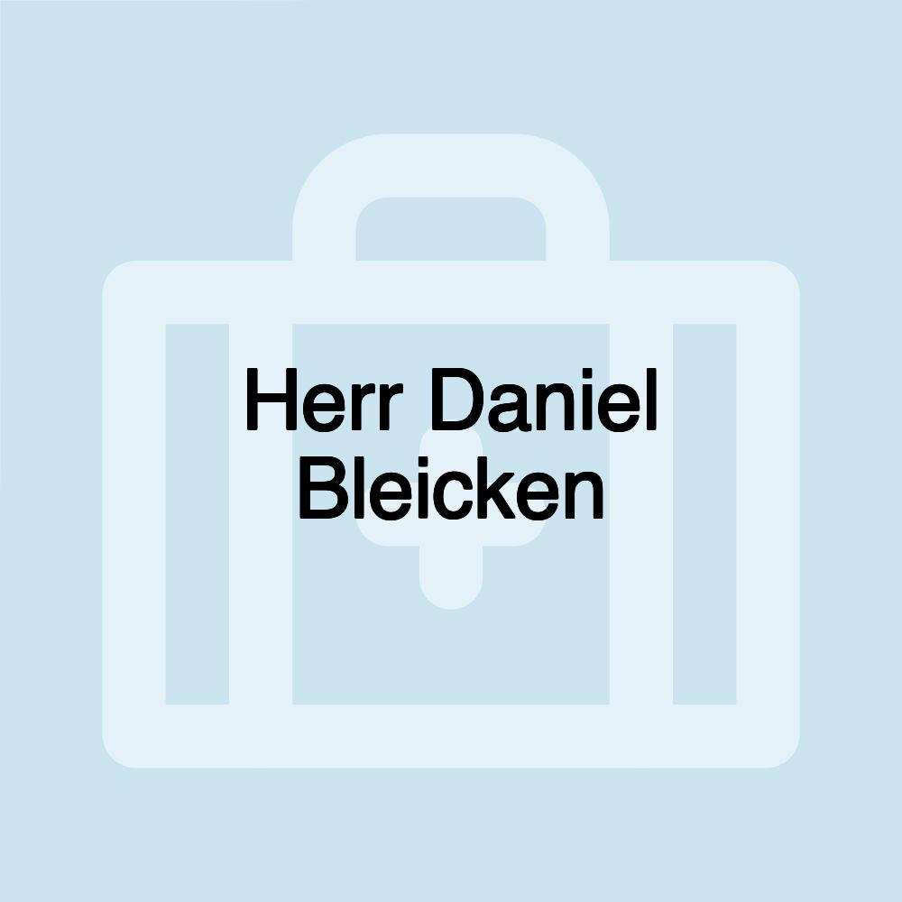 Herr Daniel Bleicken