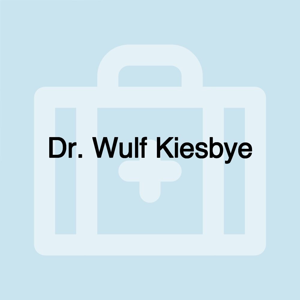 Dr. Wulf Kiesbye