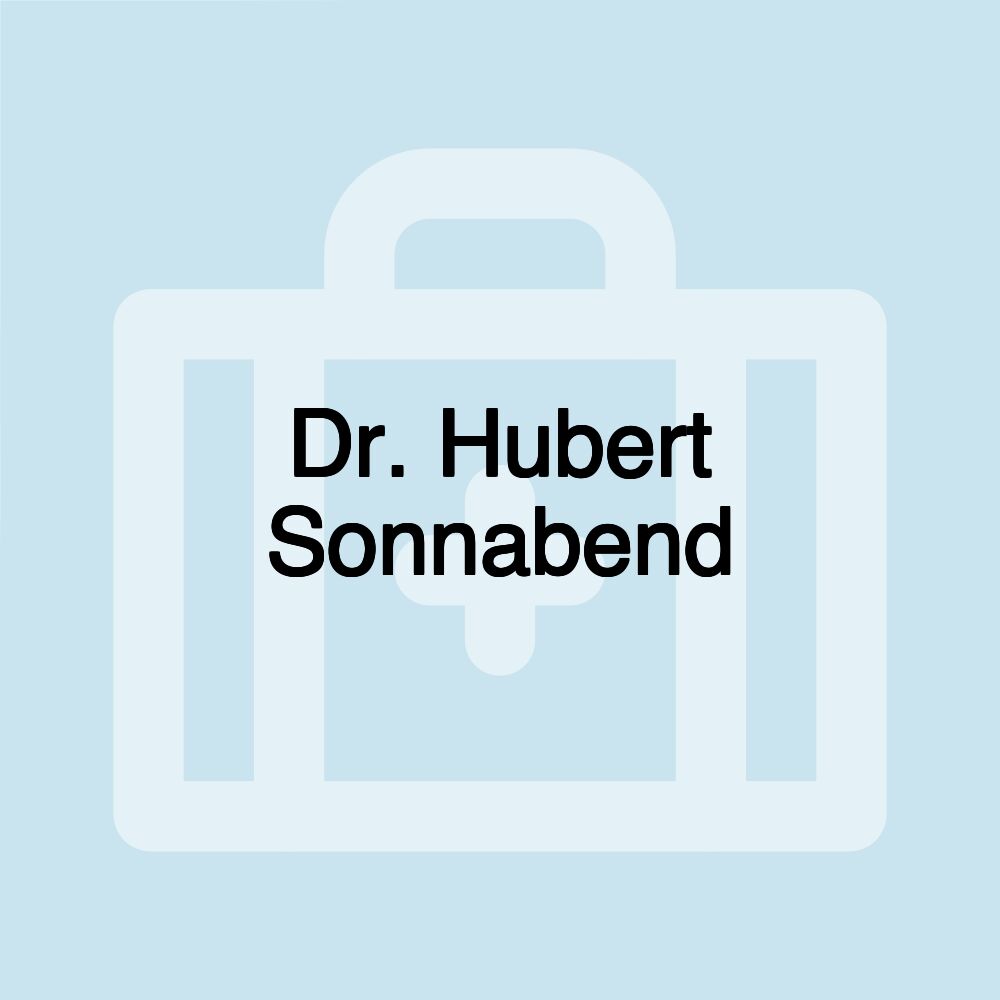 Dr. Hubert Sonnabend