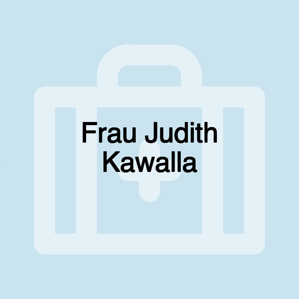 Frau Judith Kawalla