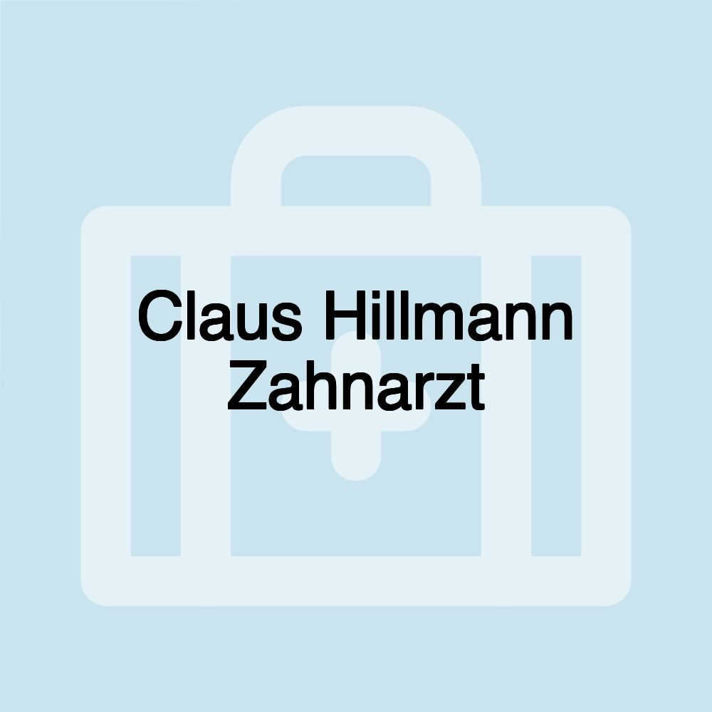 Claus Hillmann Zahnarzt