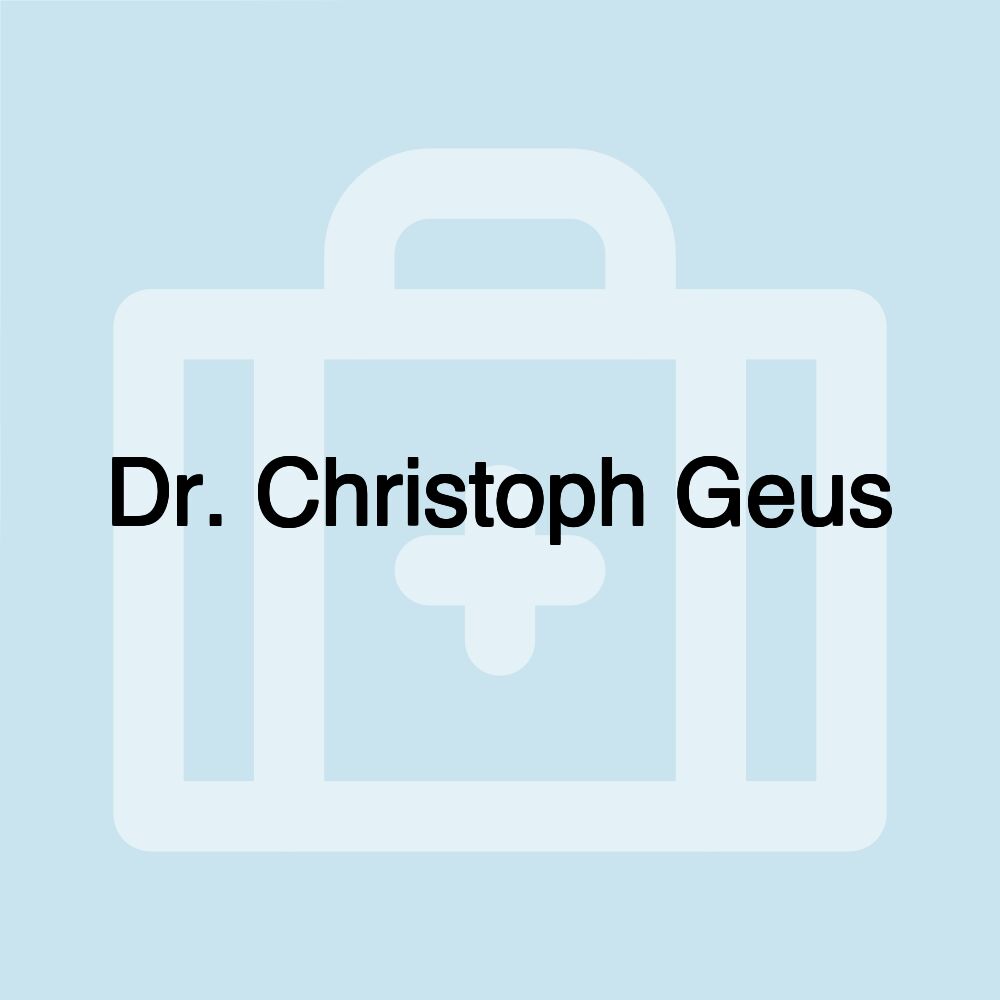 Dr. Christoph Geus