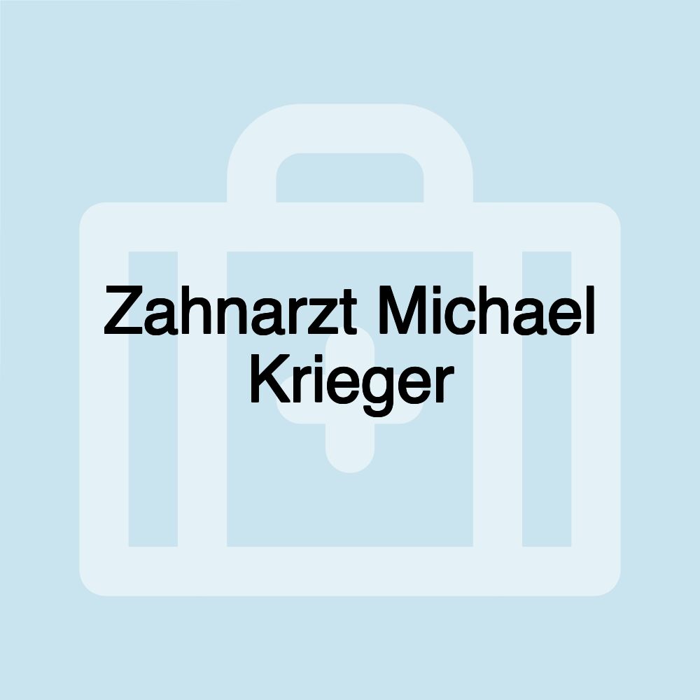 Zahnarzt Michael Krieger