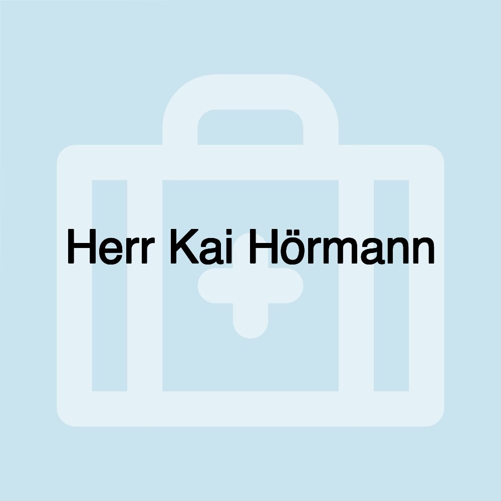 Herr Kai Hörmann