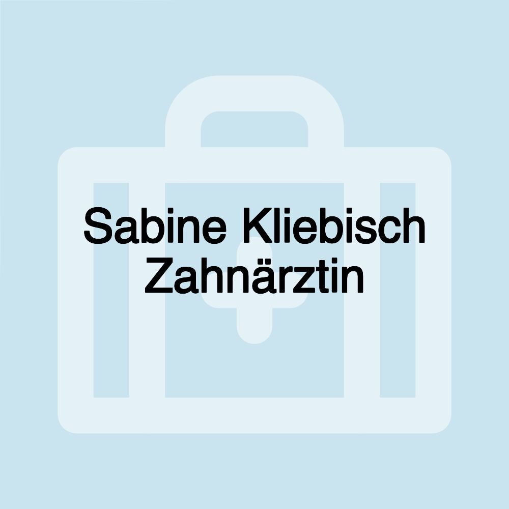 Sabine Kliebisch Zahnärztin