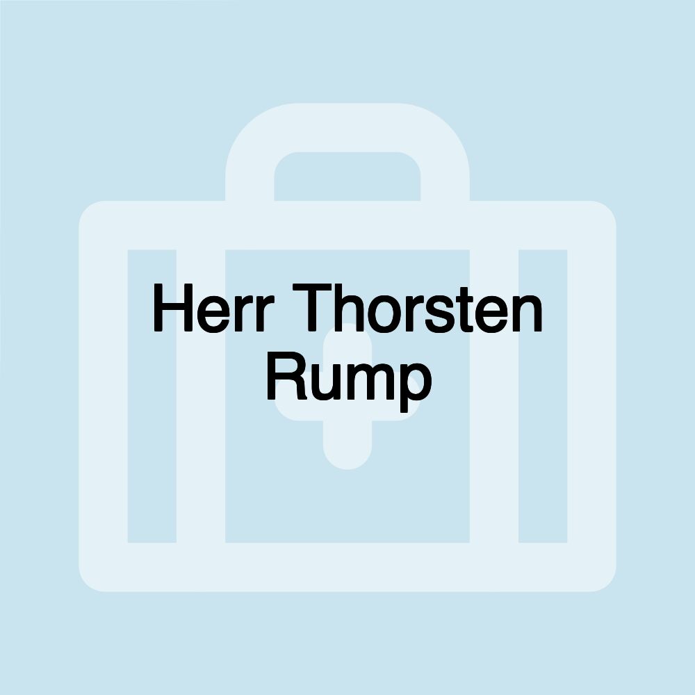 Herr Thorsten Rump