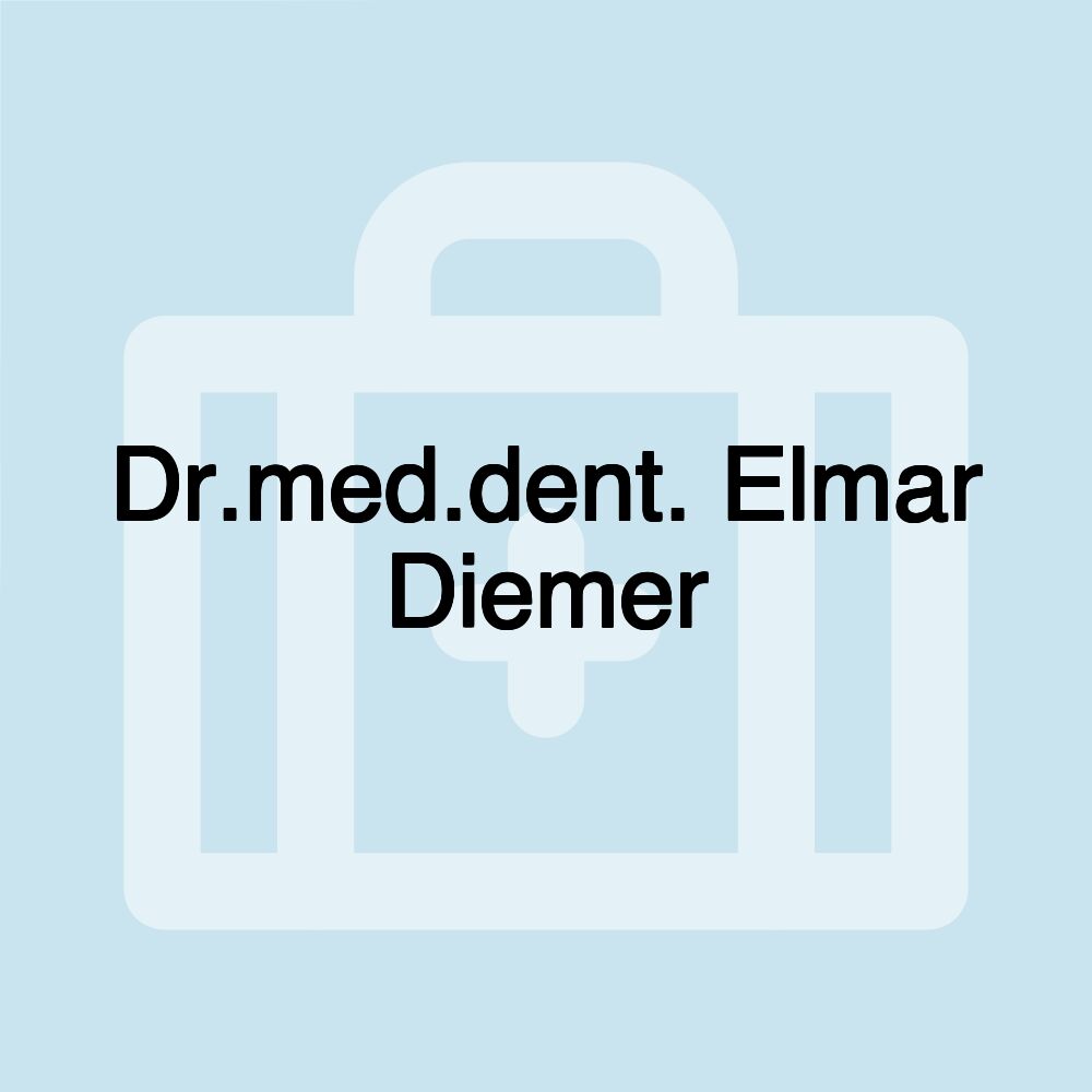 Dr.med.dent. Elmar Diemer