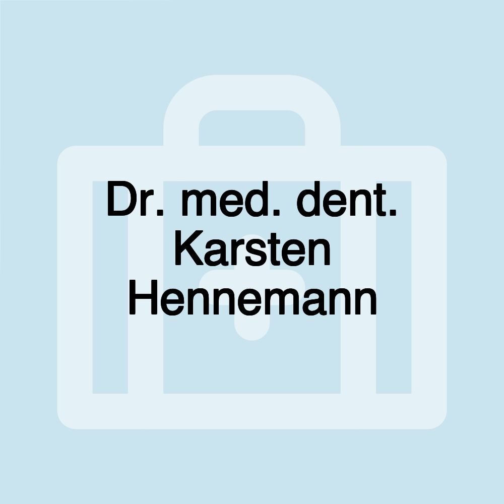 Dr. med. dent. Karsten Hennemann