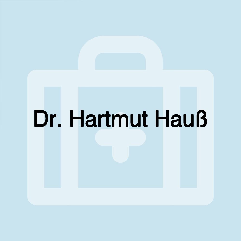 Dr. Hartmut Hauß