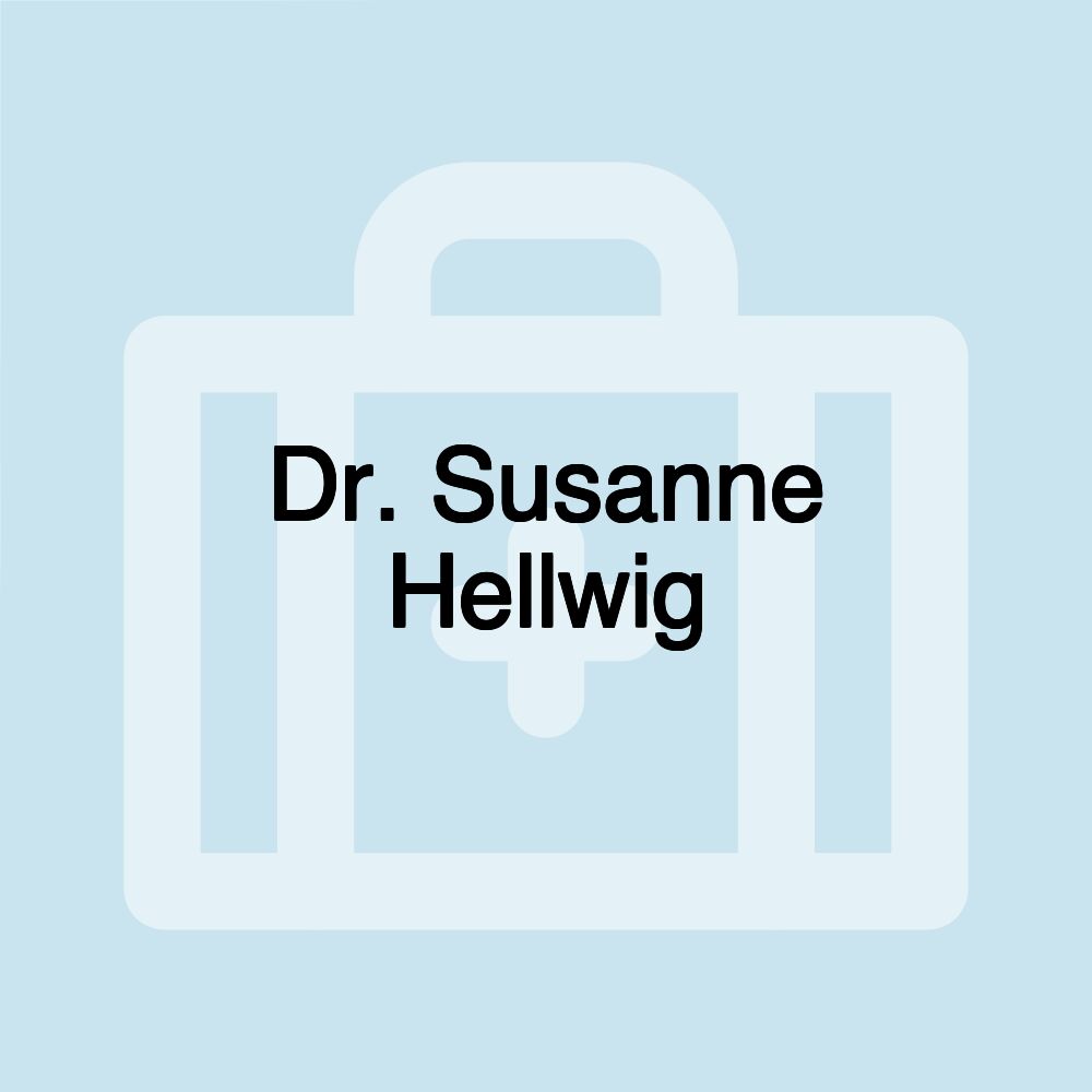 Dr. Susanne Hellwig