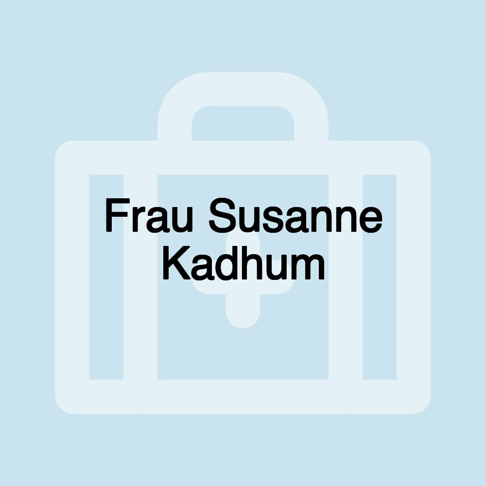 Frau Susanne Kadhum