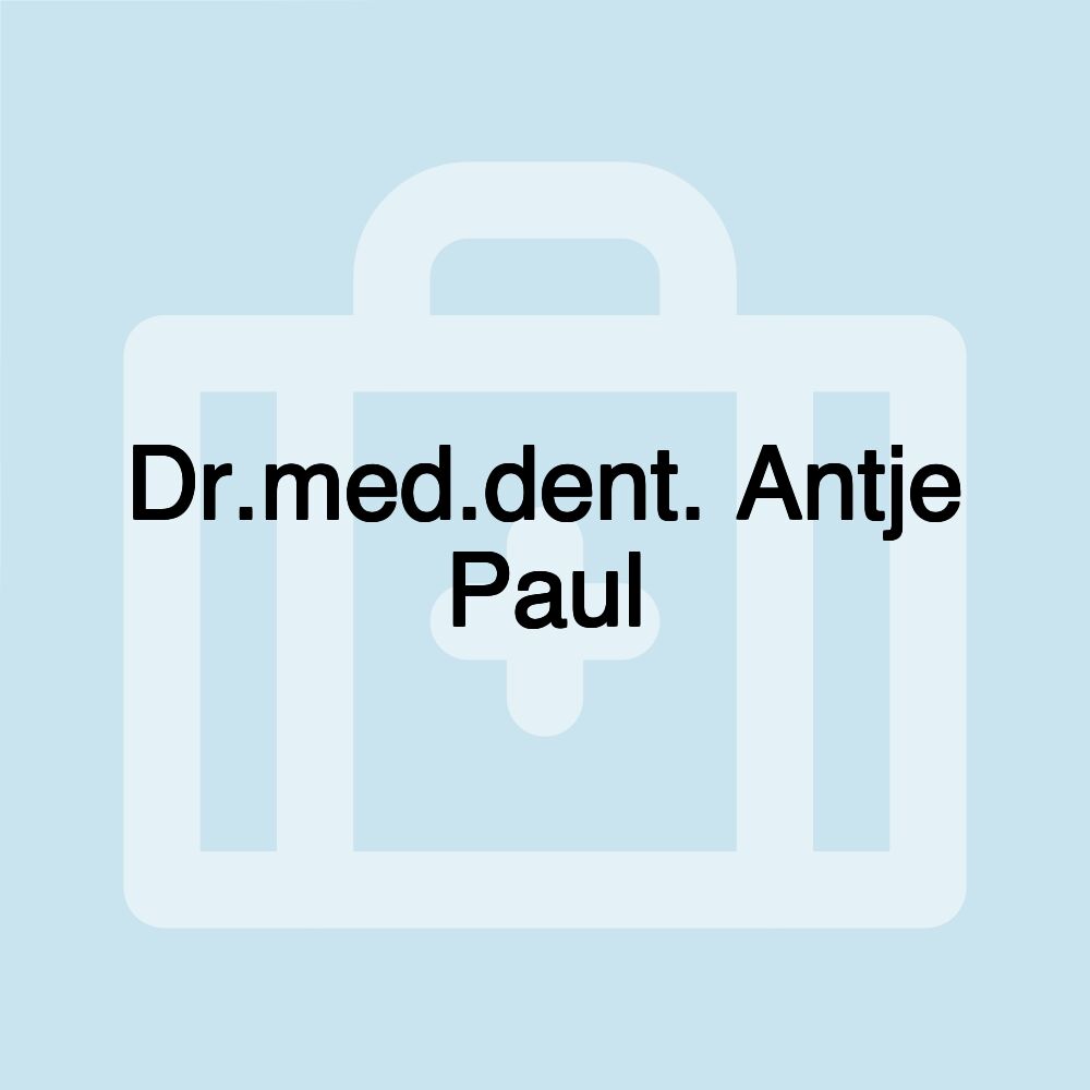 Dr.med.dent. Antje Paul