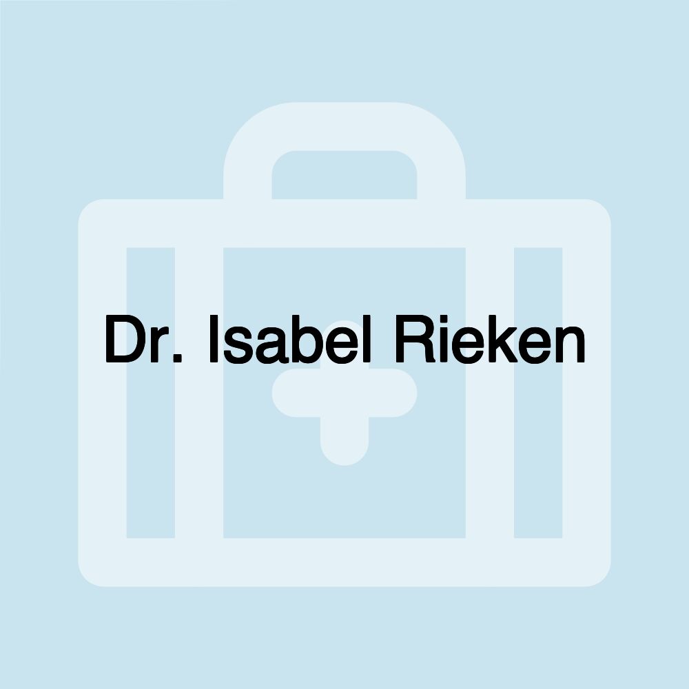 Dr. Isabel Rieken