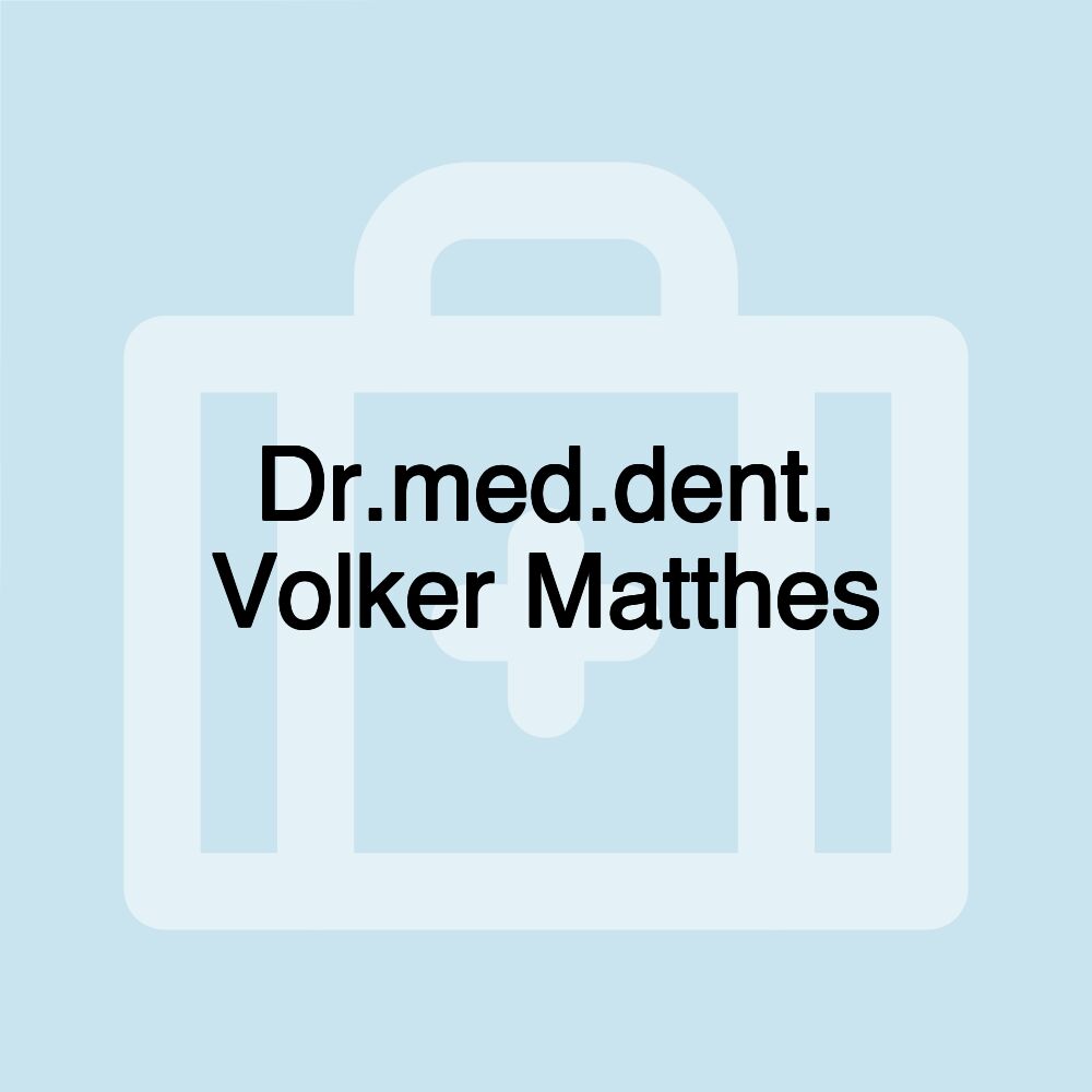 Dr.med.dent. Volker Matthes